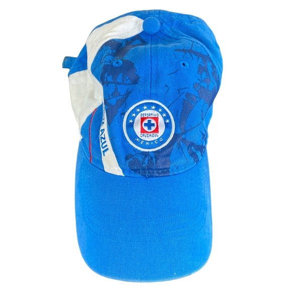 Vintage Cruz Azul Mexico FMF Adjustable Hat Embroidered Soccer Futbol Adult - Picture 1 of 5